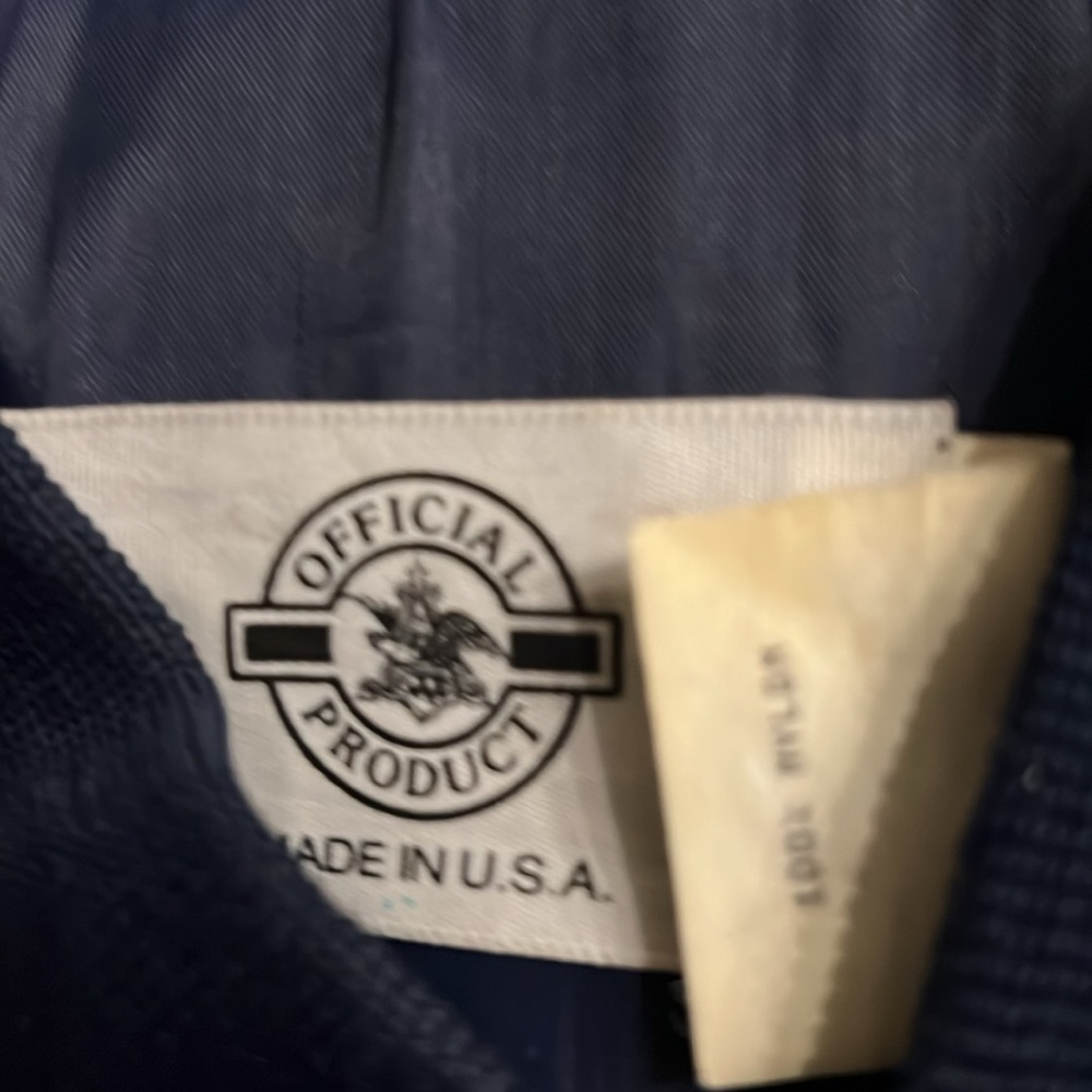 Satin blue, Michelob light, varsity, vintage jacket, old school - Picture 3 of 4